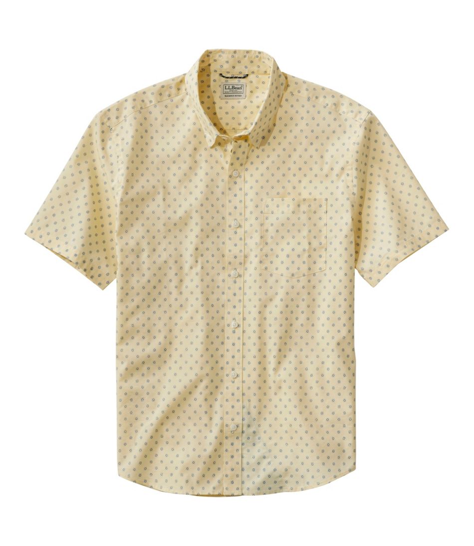 L.L.BeanMen's Comfort Stretch Performance® Shirt, Short-Sleeve, Slightly Fitted Untucked Fit, Print
