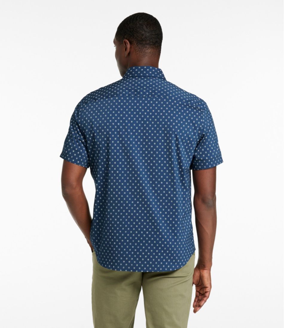L.L.BeanMen's Comfort Stretch Performance® Shirt, Short-Sleeve, Slightly Fitted Untucked Fit, Print