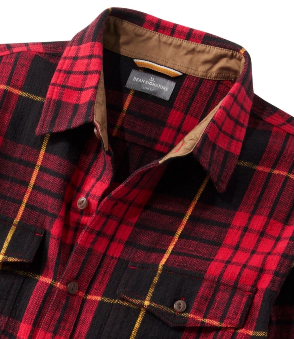 L.L.BeanMen's Signature Heritage Textured Flannel Shirt
