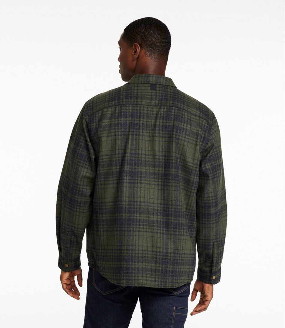 L.L.BeanMen's Maine Guide Lightweight Wool Field Shirt, Plaid