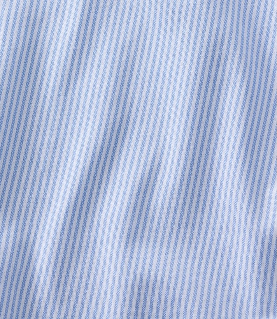 L.L.BeanMen's Comfort Stretch Oxford Shirt, Slightly Fitted Untucked Fit, Stripe
