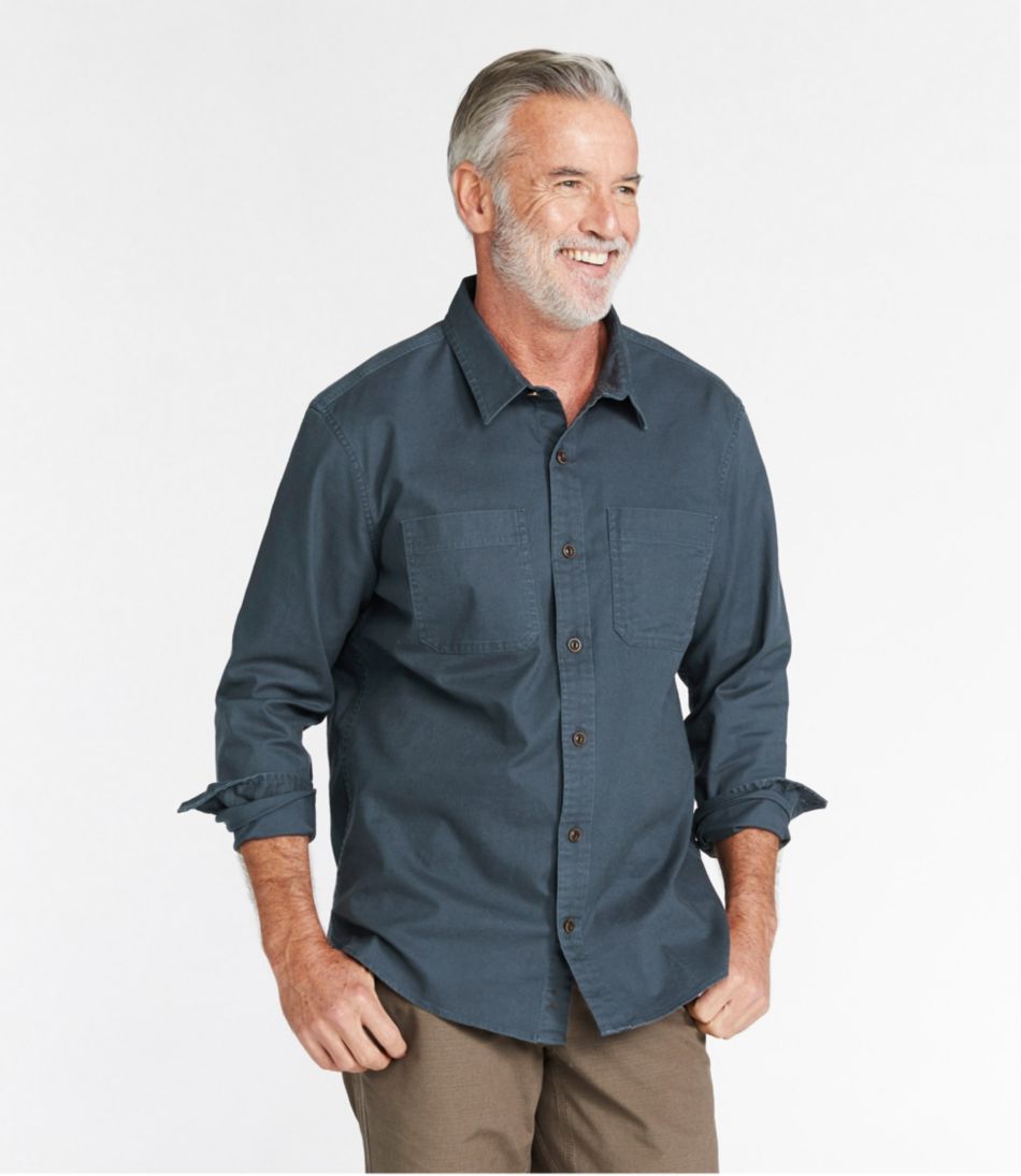L.L.BeanMen's BeanFlex® Twill Shirt, Traditional Untucked Fit, Long-Sleeve