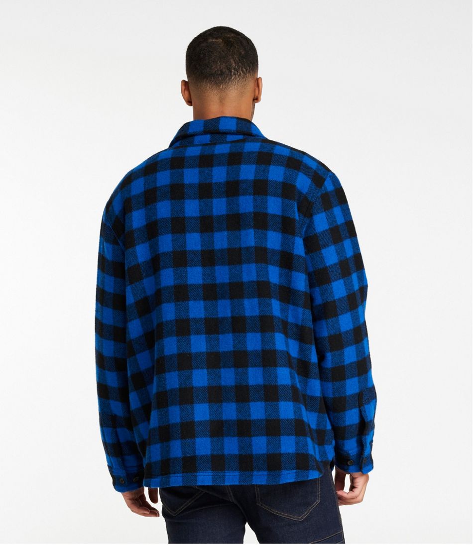 L.L.BeanMen's Maine Guide Sherpa Lined Wool Shirt