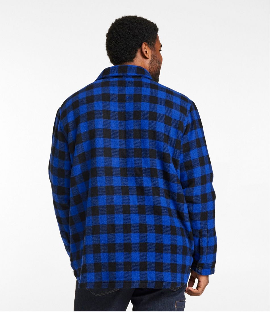 L.L.BeanMen's Maine Guide Sherpa Lined Wool Shirt