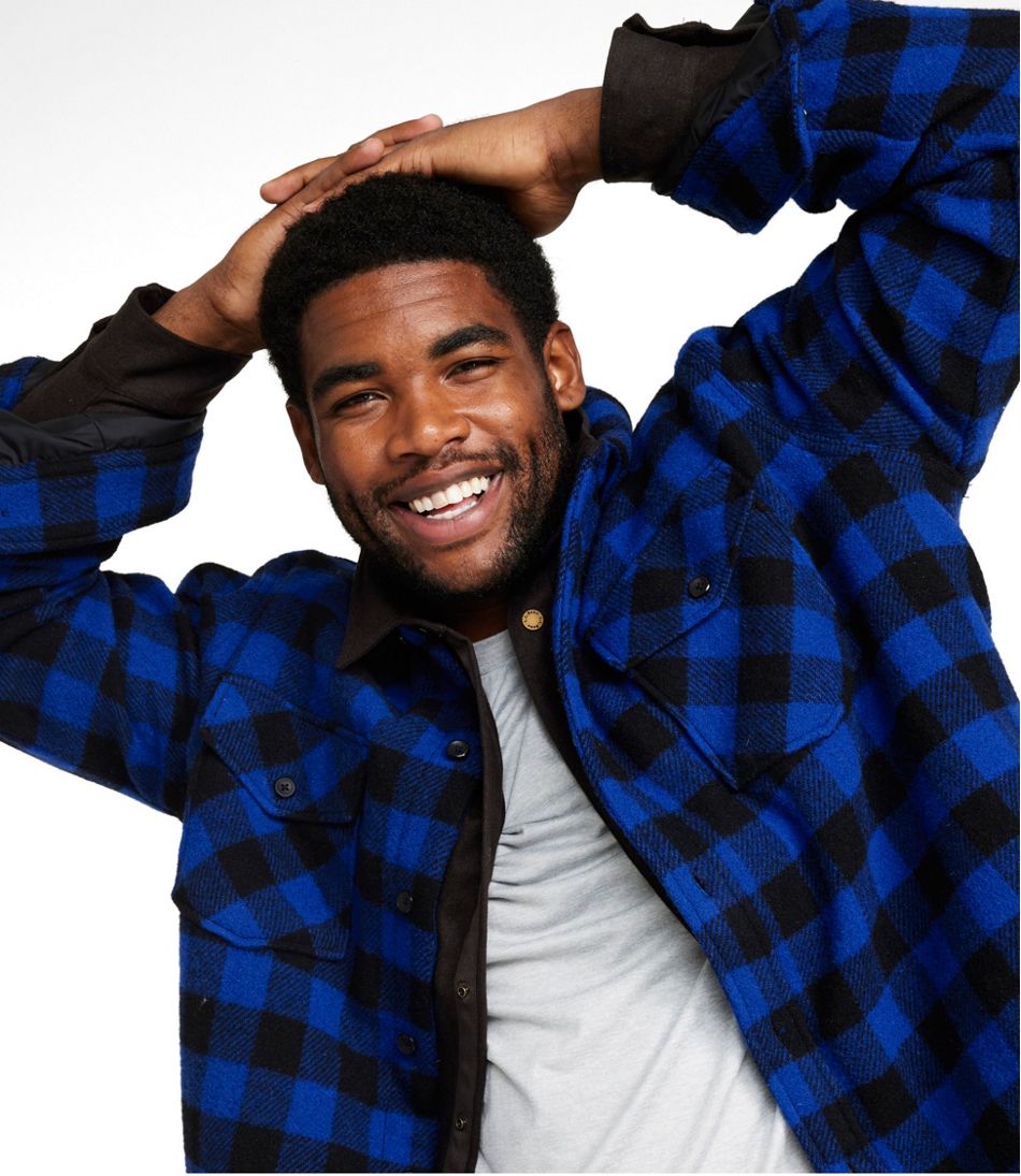 L.L.BeanMen's Maine Guide Sherpa Lined Wool Shirt