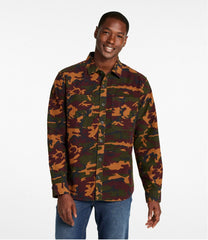 L.L.BeanMen's Bean's Moleskin Shirt, Slightly Fitted Untucked Fit, Print
