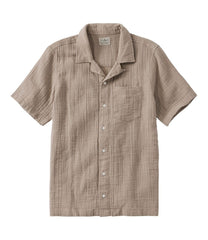 L.L.BeanMen's Cloud Gauze Shirt, Short-Sleeve, Slightly Fitted Untucked Fit