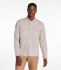 L.L.BeanMen's Stonecoast Hemp Shirt, Long-Sleeve, Slightly Fitted Untucked Fit, Stripe