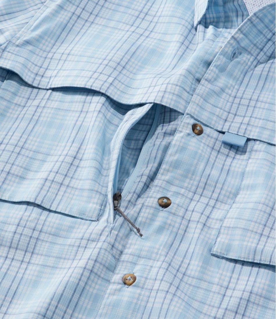 L.L.BeanMen's Tropicwear Shirt, Plaid Short-Sleeve