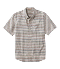 L.L.BeanMen's Stonecoast Hemp Shirt, Short-Sleeve, Slightly Fitted Untucked Fit, Stripe