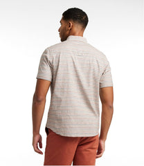 L.L.BeanMen's Stonecoast Hemp Shirt, Short-Sleeve, Slightly Fitted Untucked Fit, Stripe