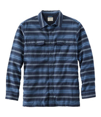 L.L.BeanMen's Fleece-Lined Flannel Shirt, Traditional Fit, Stripe