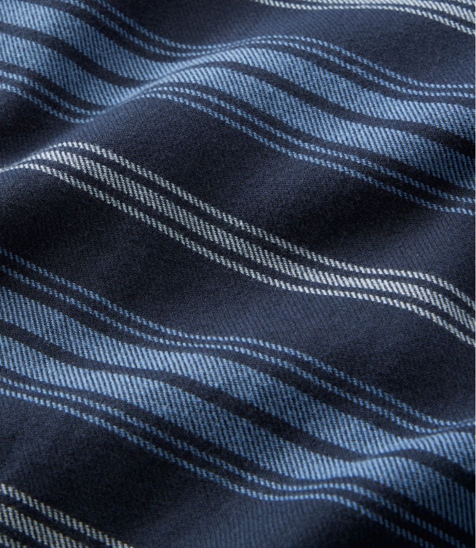 L.L.BeanMen's Fleece-Lined Flannel Shirt, Traditional Fit, Stripe
