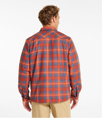 L.L.BeanMen's Katahdin Performance Flannel Shirt-Jacket, Hi-Pile Fleece-Lined Plaid