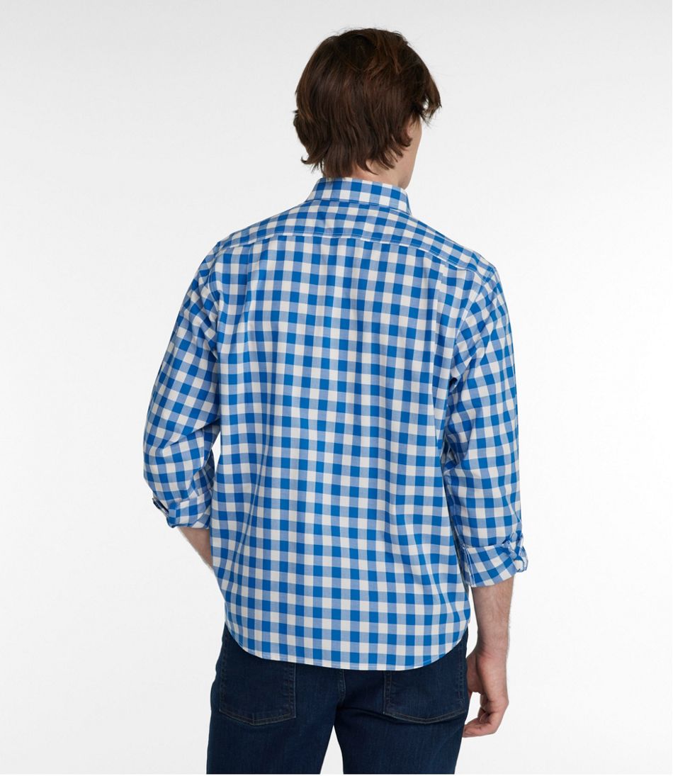 L.L.BeanMen's Bean's Wrinkle-Free Everyday Shirt, Traditional Untucked Fit, Plaid, Long-Sleeve