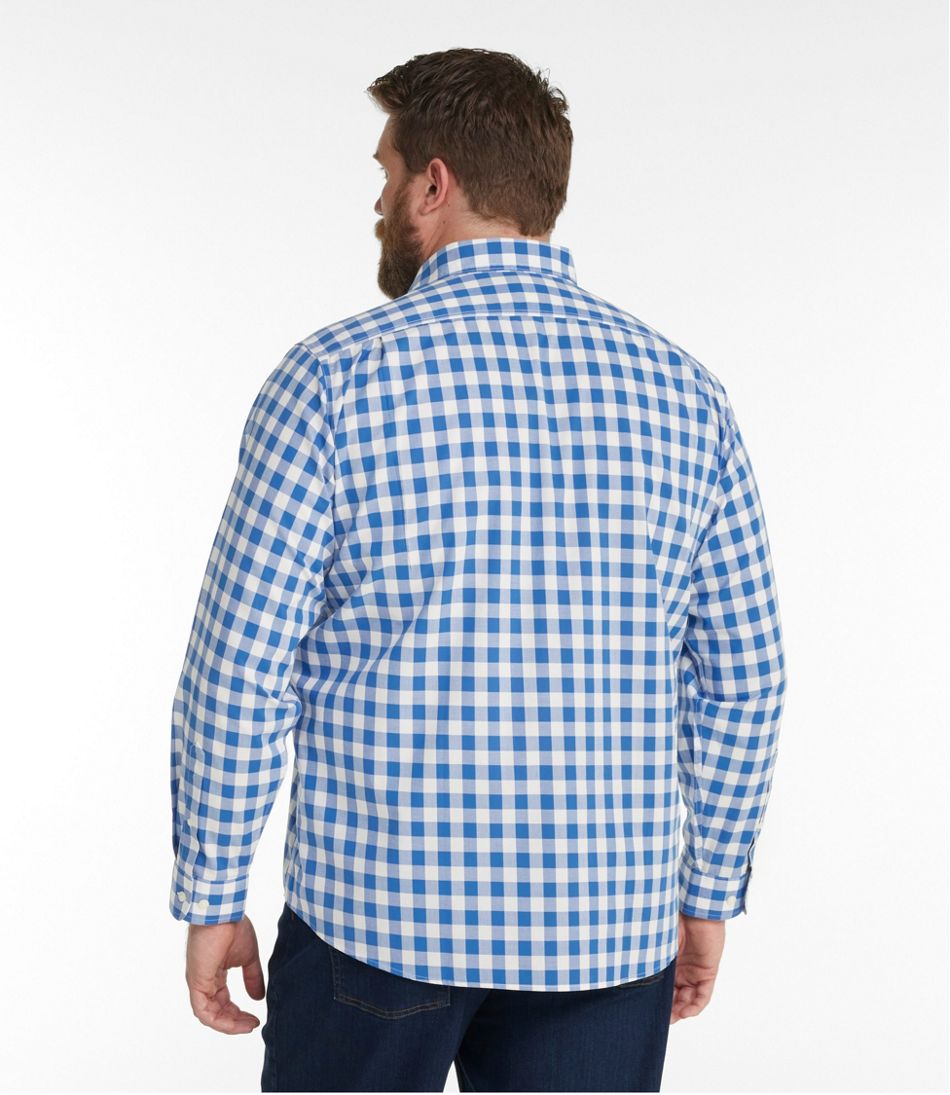 L.L.BeanMen's Bean's Wrinkle-Free Everyday Shirt, Traditional Untucked Fit, Plaid, Long-Sleeve