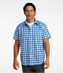 L.L.BeanMen's Bean's Wrinkle-Free Everyday Shirt, Traditional Untucked Fit, Plaid, Short-Sleeve