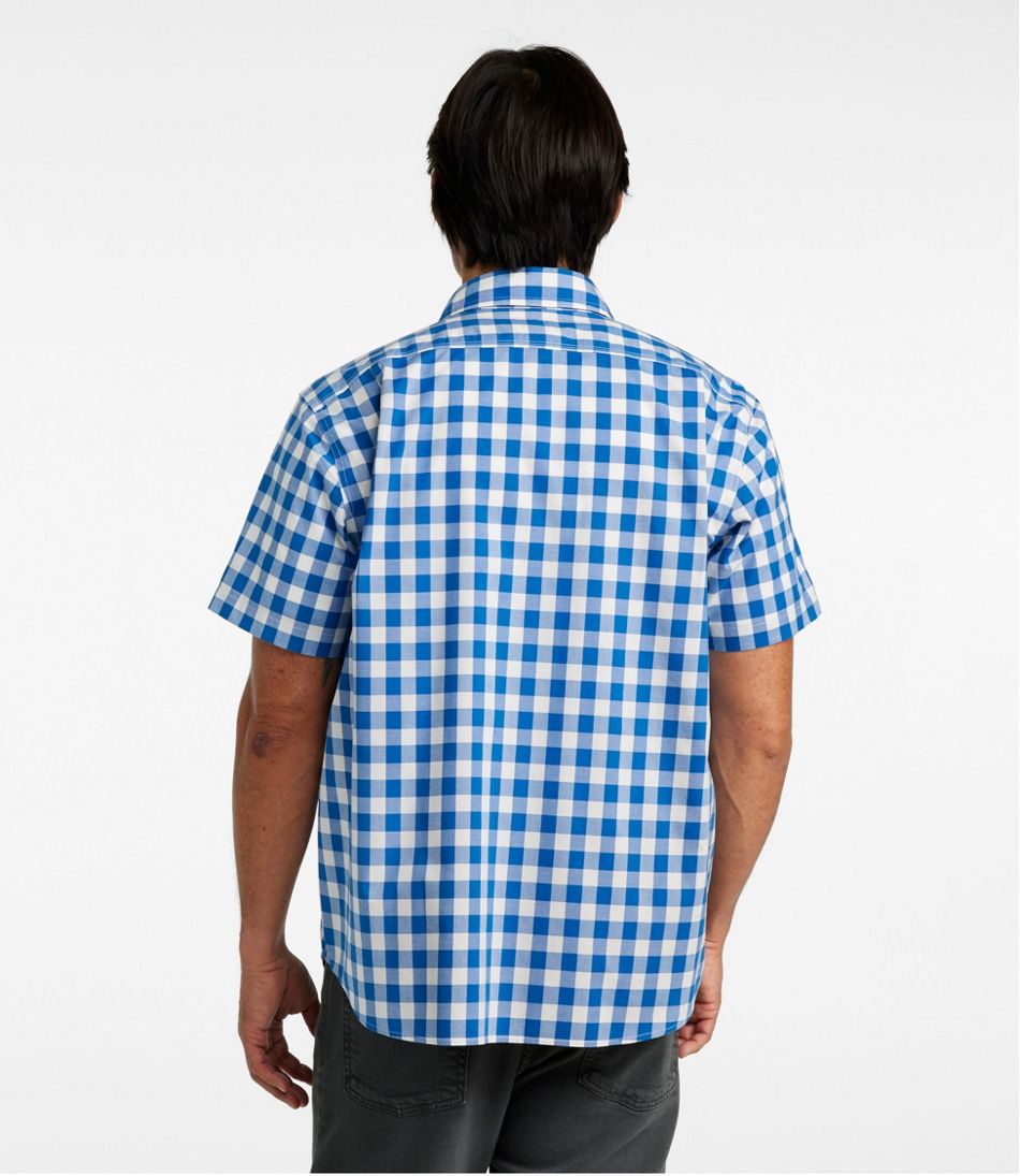 L.L.BeanMen's Bean's Wrinkle-Free Everyday Shirt, Traditional Untucked Fit, Plaid, Short-Sleeve