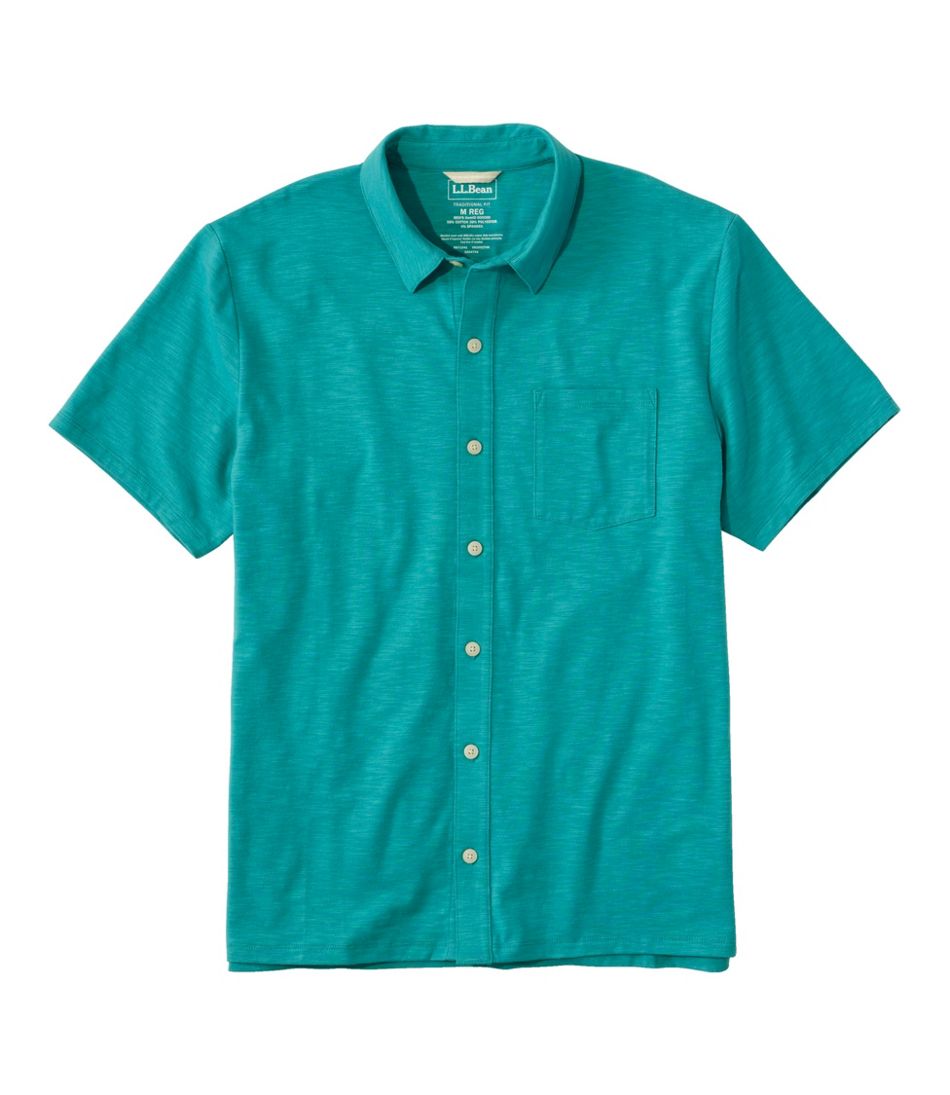 L.L.BeanMen's Lakewashed Performance Shirts, Button-Front Shirt, Short-Sleeve