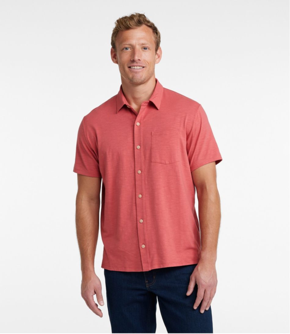 L.L.BeanMen's Lakewashed Performance Shirts, Button-Front Shirt, Short-Sleeve