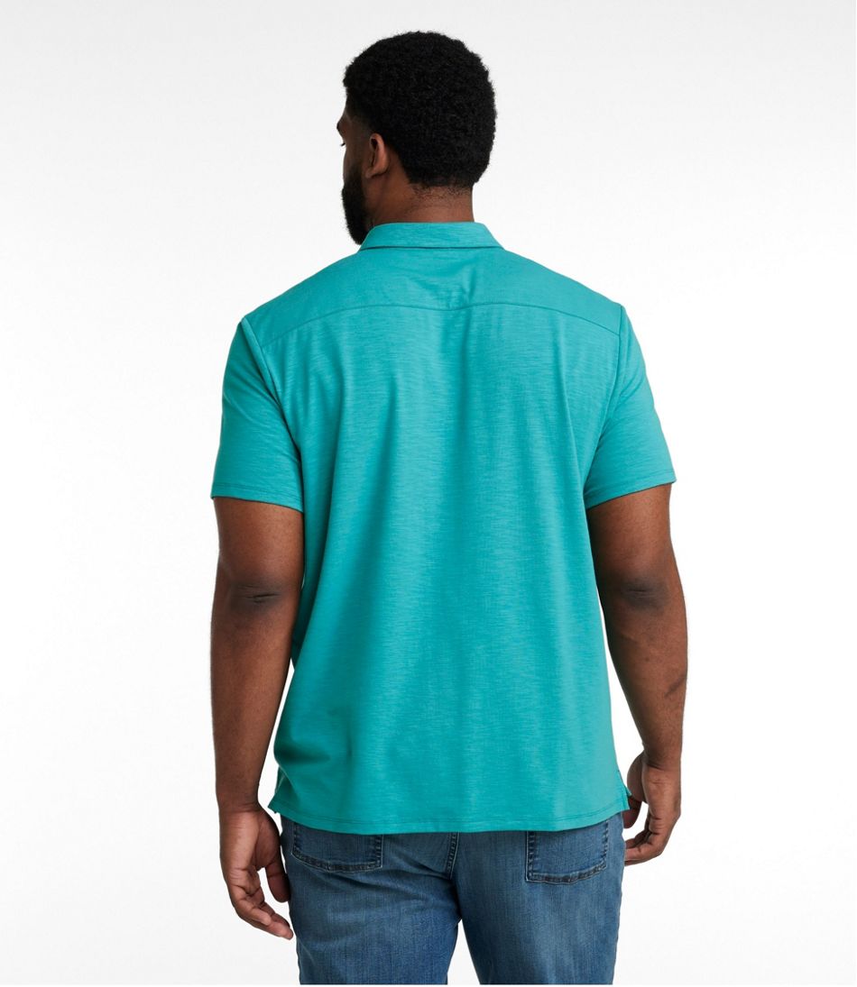 L.L.BeanMen's Lakewashed Performance Shirts, Button-Front Shirt, Short-Sleeve