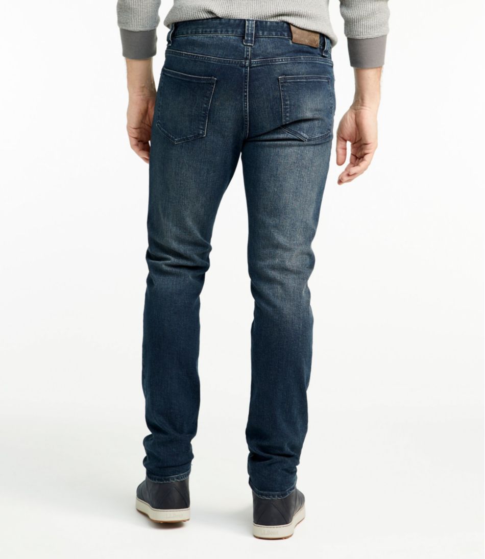 L.L.BeanMen's Signature Five-Pocket Jeans with Stretch, Slim Straight