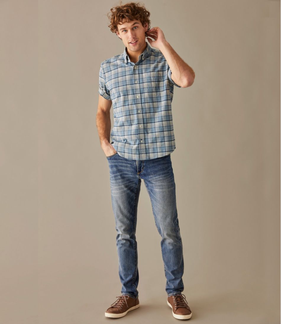 L.L.BeanMen's Signature Five-Pocket Jeans with Stretch, Slim Straight