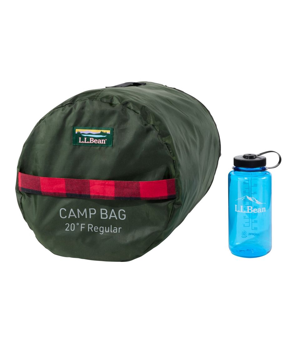 L.L.BeanAdults' Flannel Lined Camp Sleeping Bag, 20°
