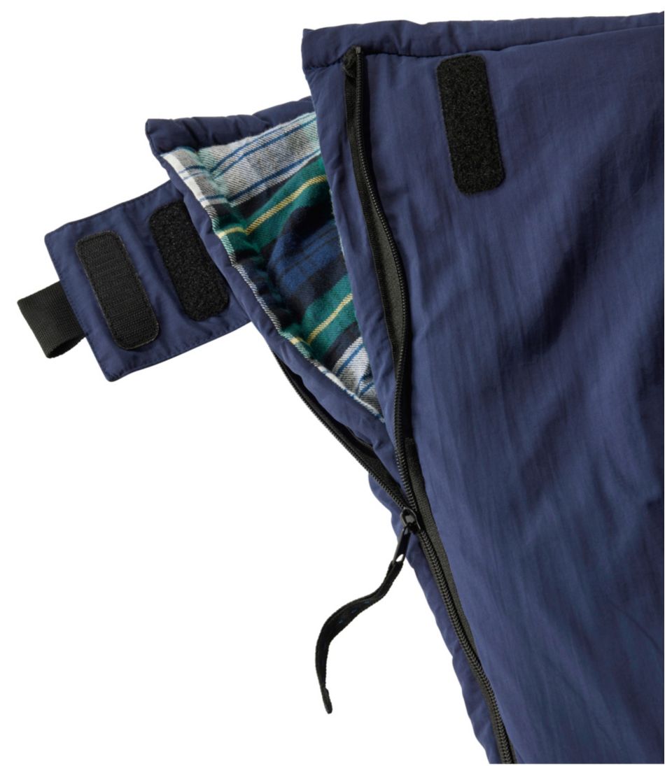 L.L.BeanAdults' Flannel Lined Camp Sleeping Bag, 20°