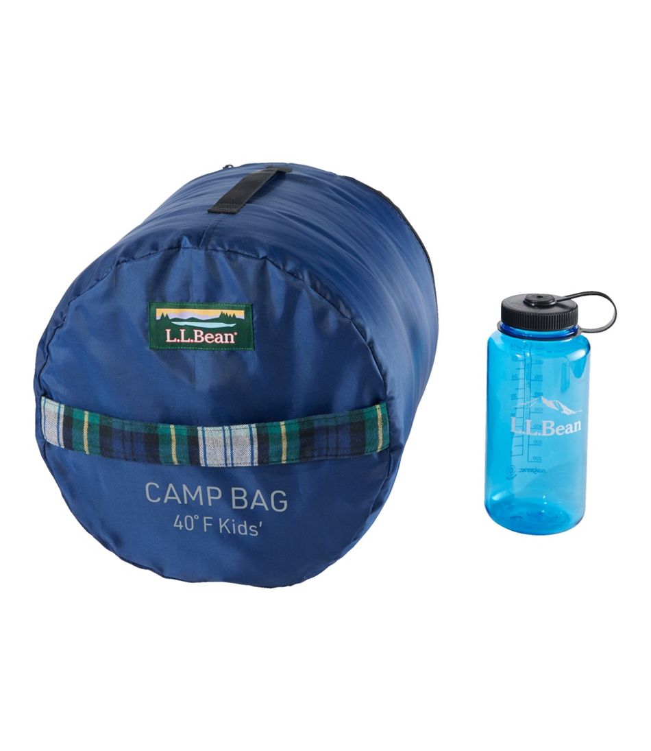 L.L.BeanKids' Flannel Lined Camp Sleeping Bag, 40°