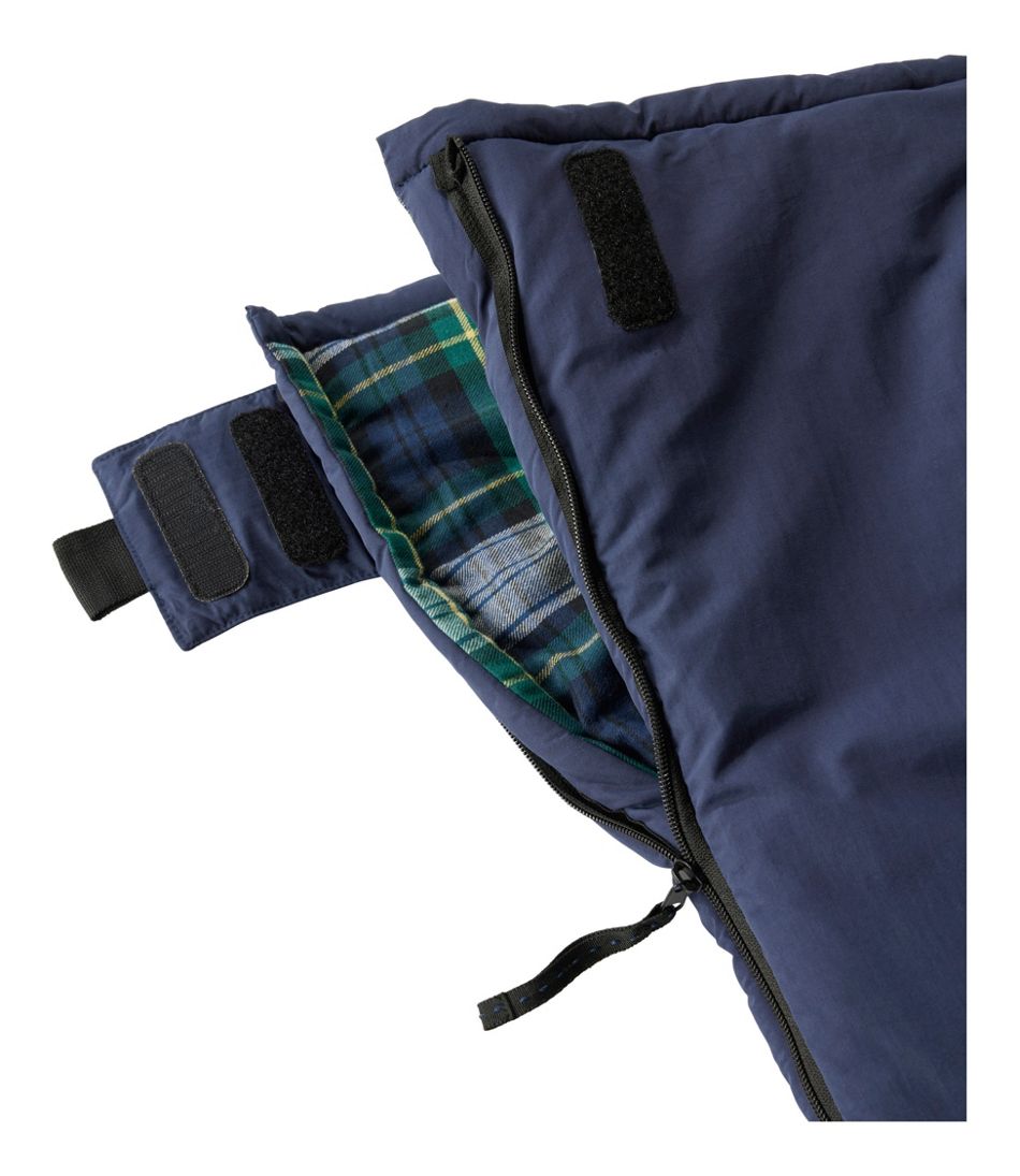 L.L.BeanKids' Flannel Lined Camp Sleeping Bag, 40°