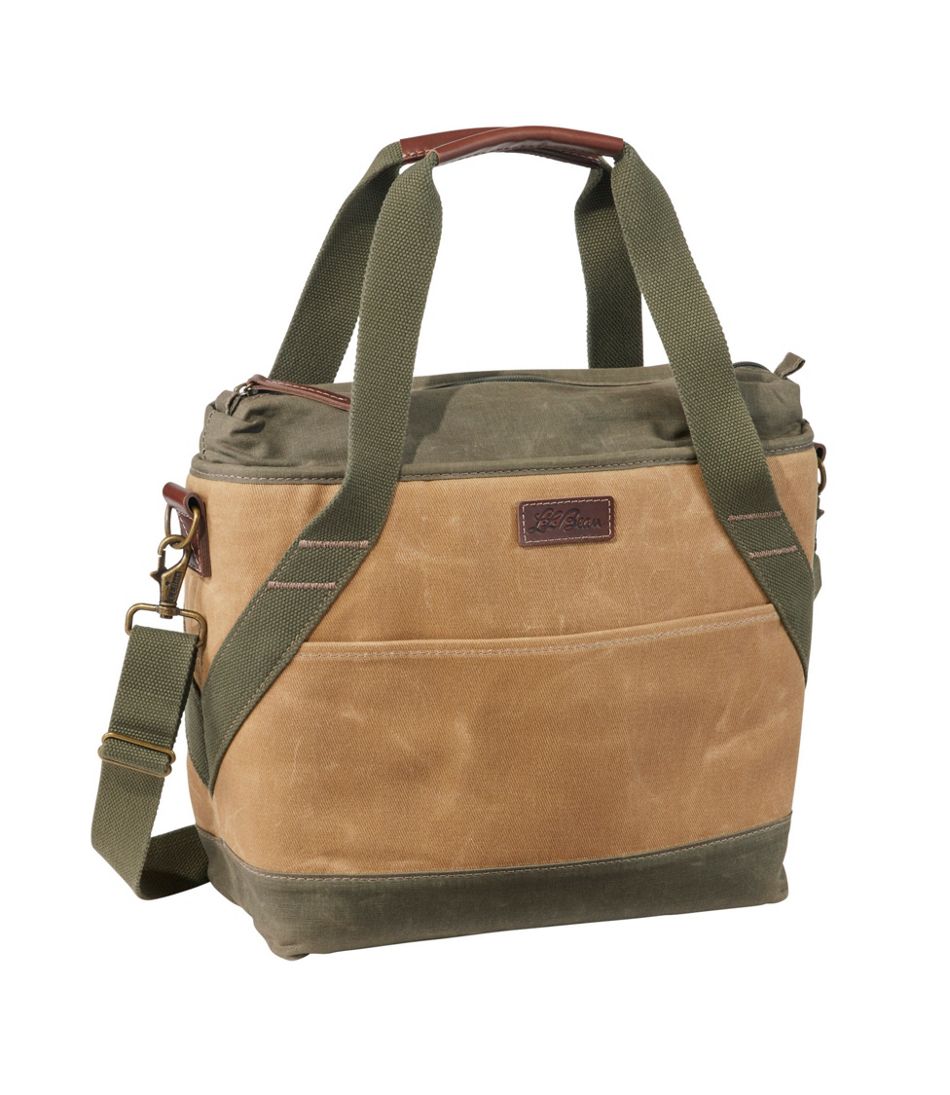 L.L.BeanInsulated Waxed-Canvas Tote, Medium