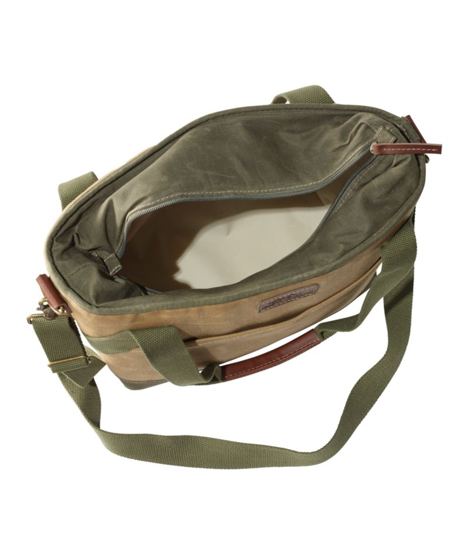 L.L.BeanInsulated Waxed-Canvas Tote, Medium