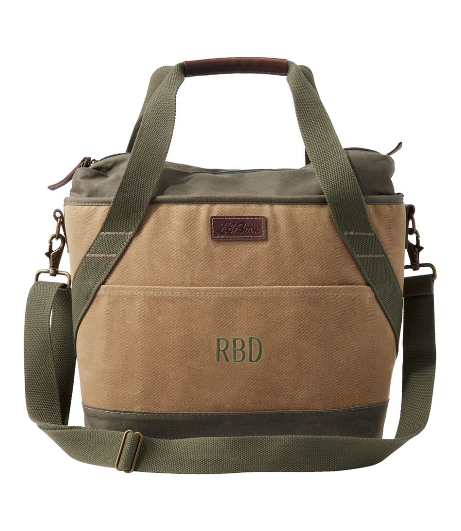 L.L.BeanInsulated Waxed-Canvas Tote, Medium