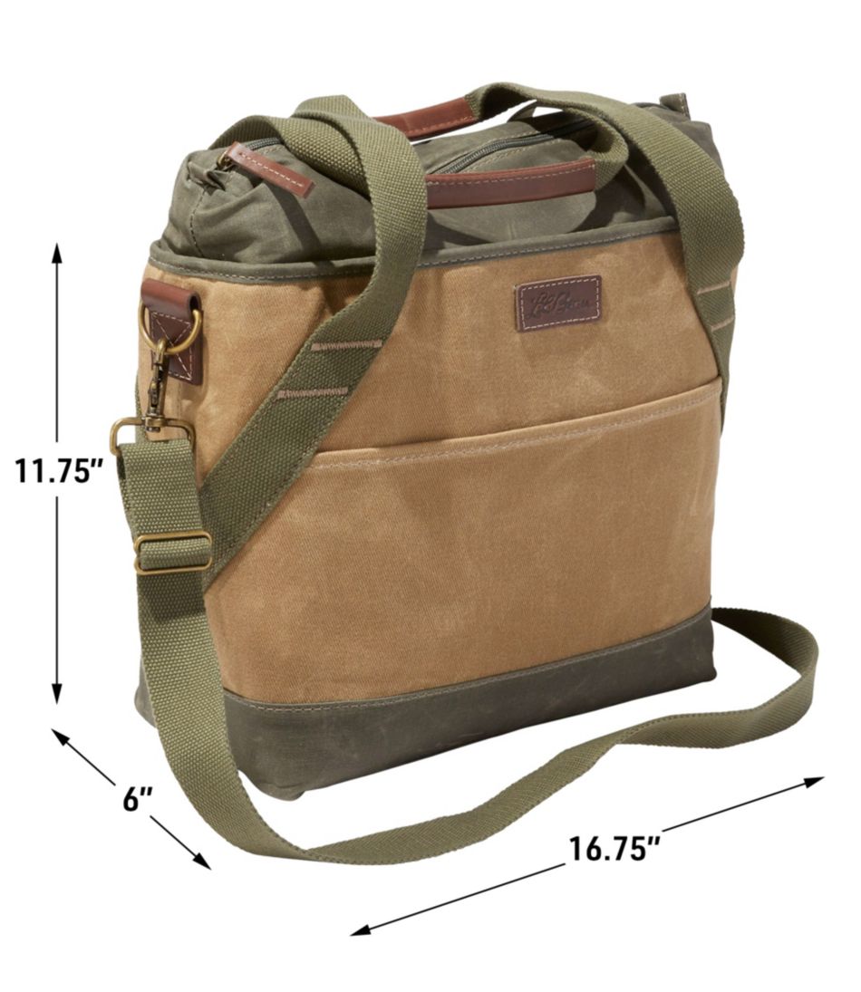 L.L.BeanInsulated Waxed-Canvas Tote, Medium