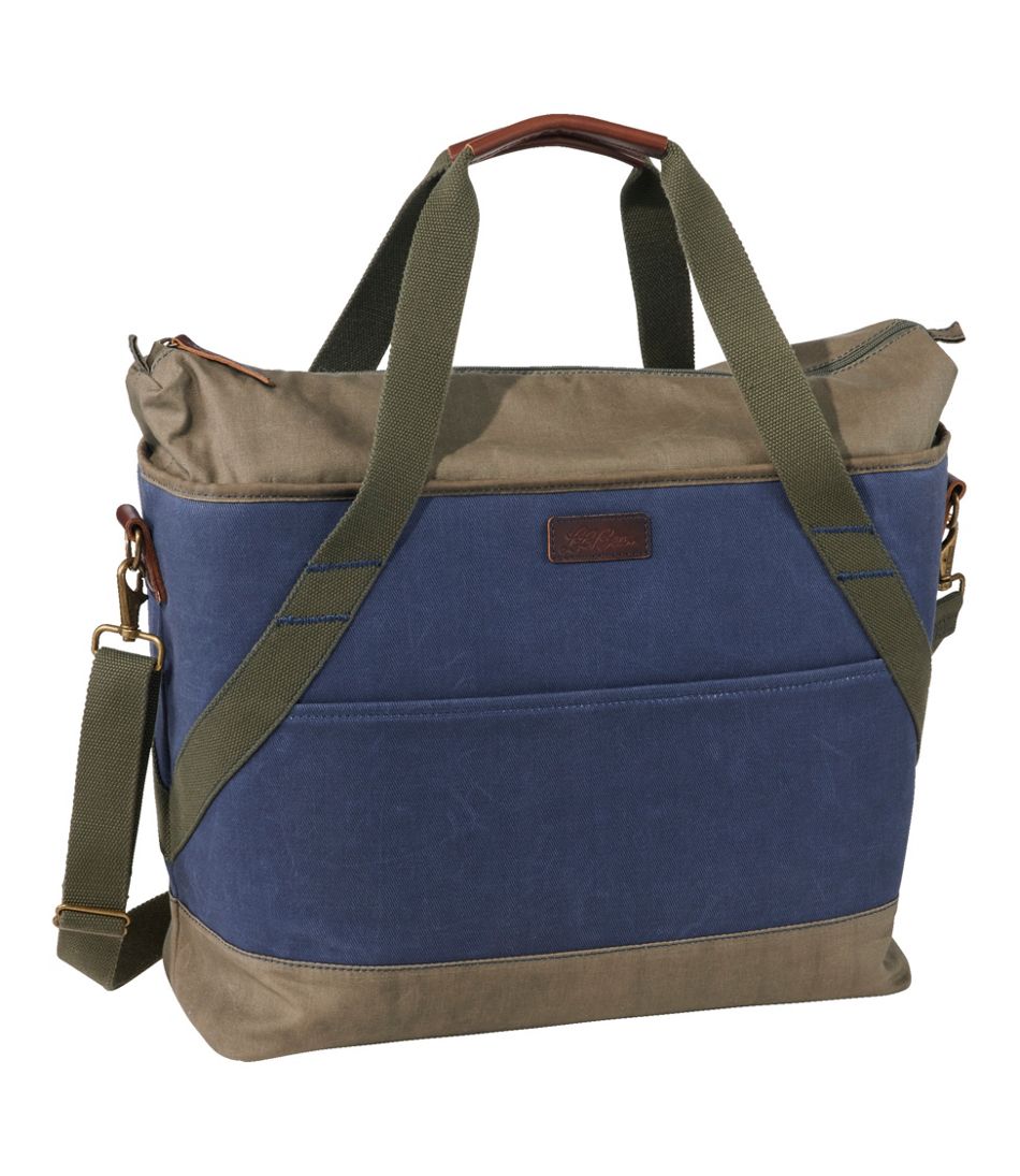 L.L.BeanInsulated Waxed-Canvas Tote, Large