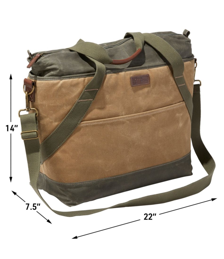 L.L.BeanInsulated Waxed-Canvas Tote, Large
