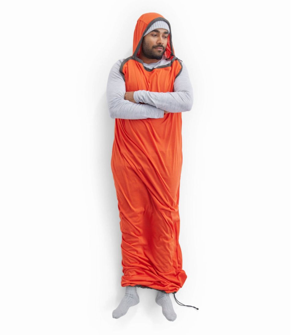 L.L.BeanSea To Summit Reactor Extreme Sleeping Bag Liner Mummy With Drawcord