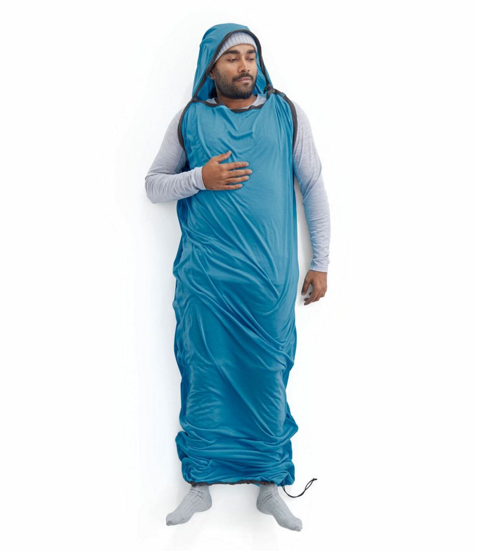 L.L.BeanSea To Summit Breeze Sleeping Bag Liner, Mummy with Drawcord