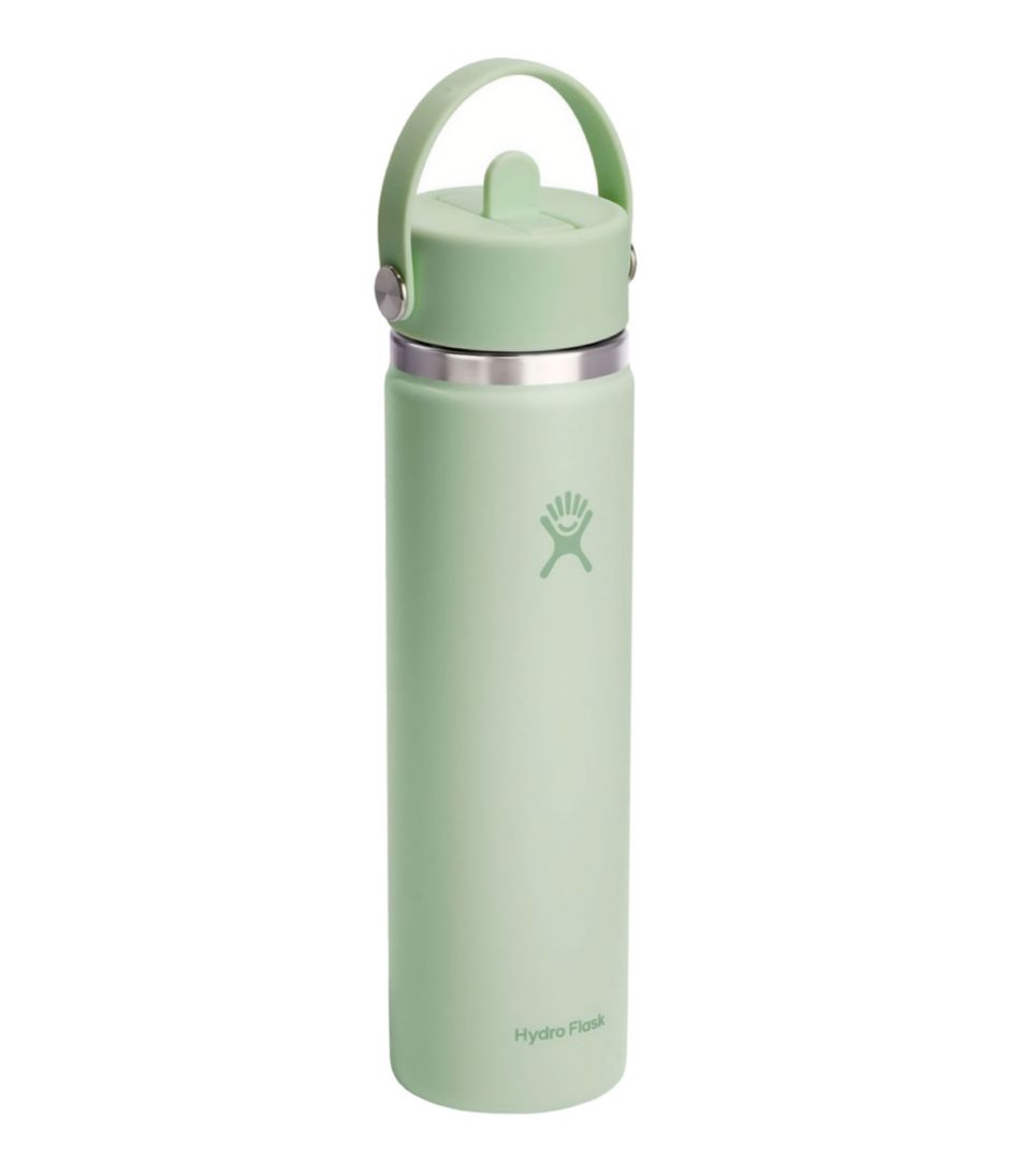 L.L.BeanHydro Flask Wide Mouth Water Bottle with Flex Straw Cap, 24 oz.