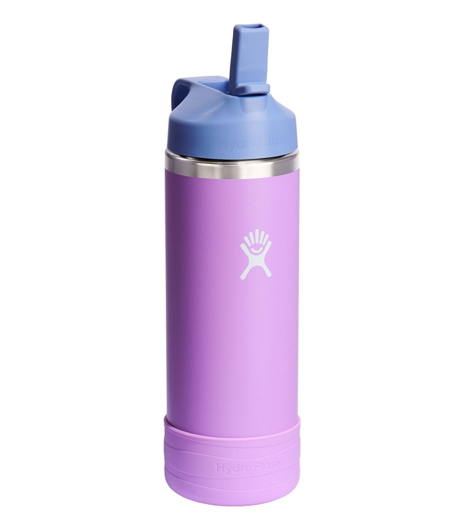 L.L.BeanKids' Hydro Flask Wide Mouth Straw Cap And Boot, 18 oz.