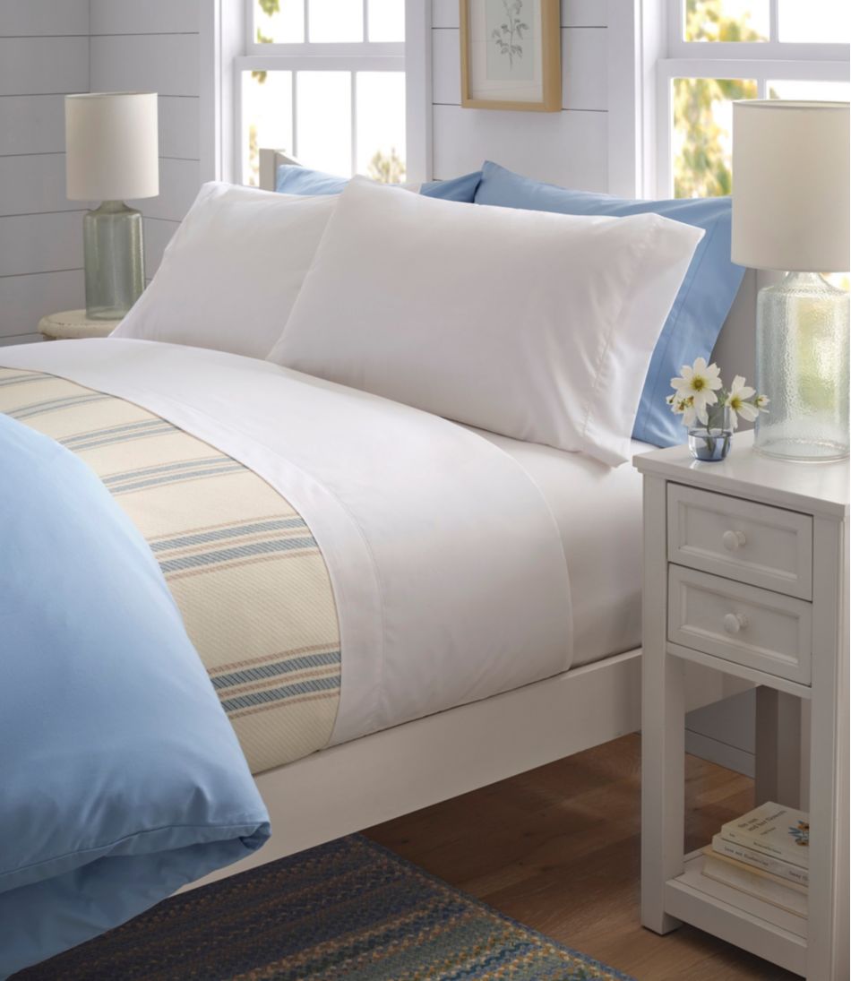 L.L.Bean280-Thread-Count Pima Cotton Percale Sheet Set