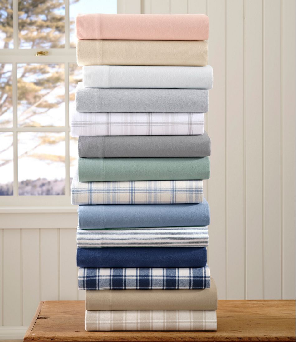 L.L.BeanUltrasoft Comfort Flannel Sheet Set, Plaid