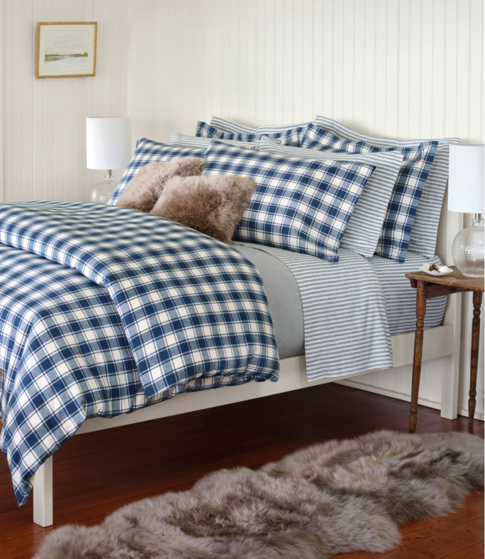 L.L.BeanUltrasoft Comfort Flannel Sheet Set, Stripe