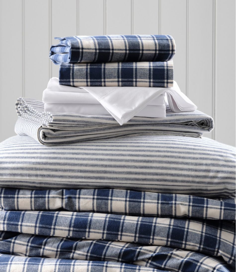 L.L.BeanUltrasoft Comfort Flannel Sheet Set, Stripe