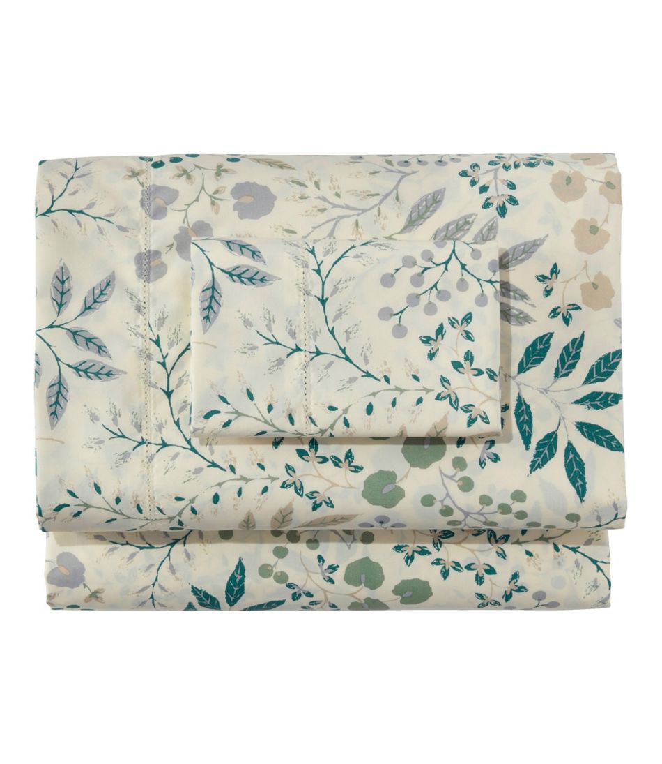 L.L.Bean280-Thread-Count Pima Cotton Percale Sheet Set, Print