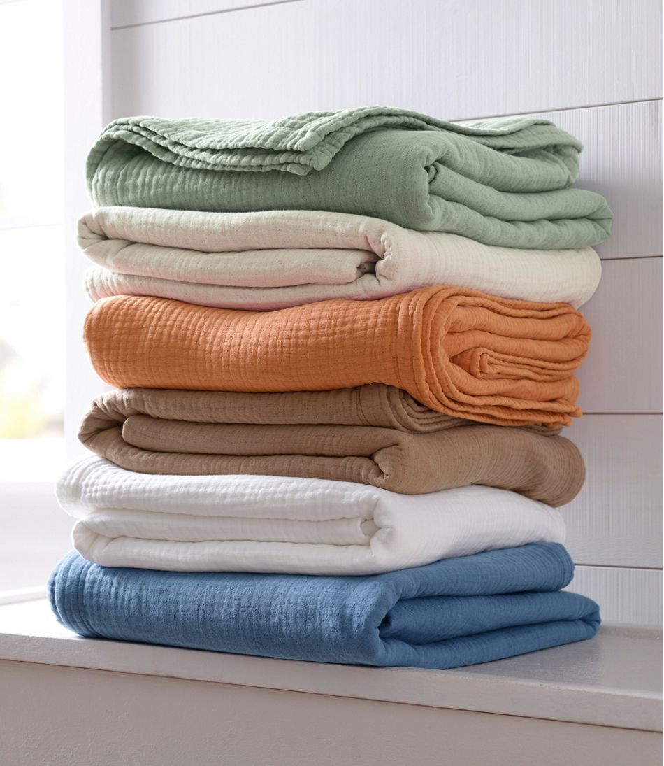 L.L.BeanLightweight Cotton Gauze Blanket