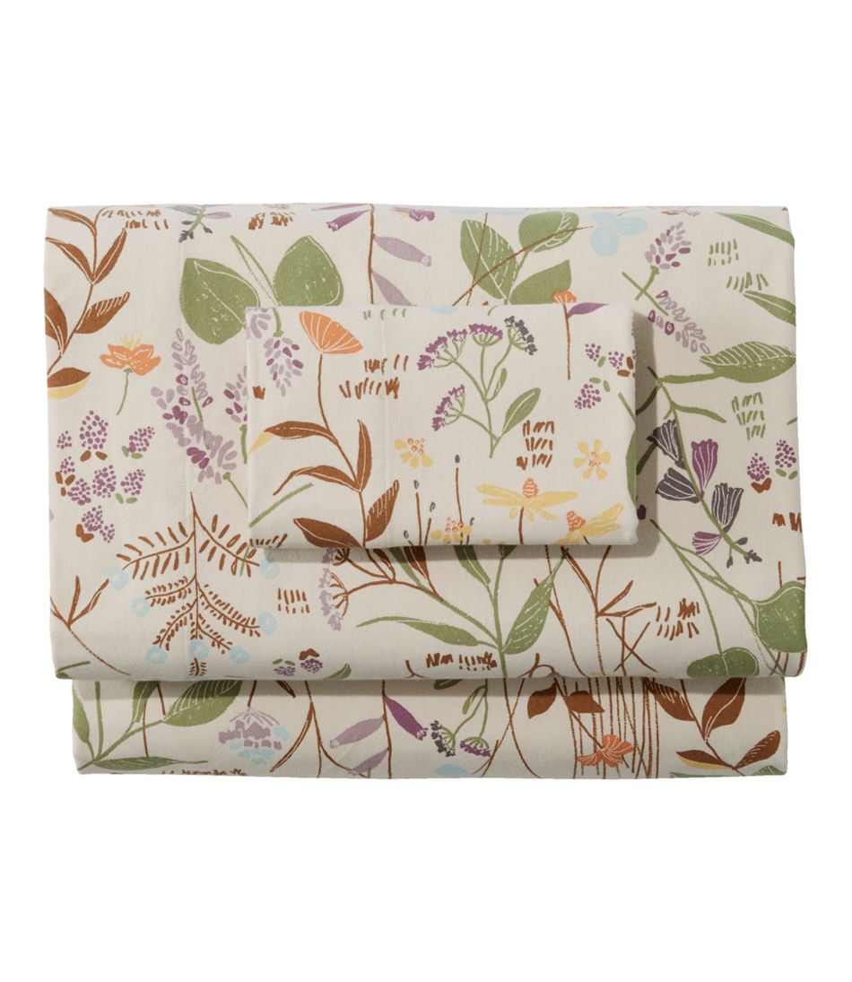 L.L.BeanBirch Floral Flannel Sheet Collection