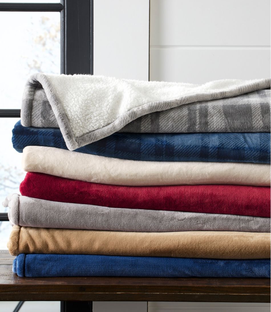 L.L.BeanWicked Plush Sherpa Throw