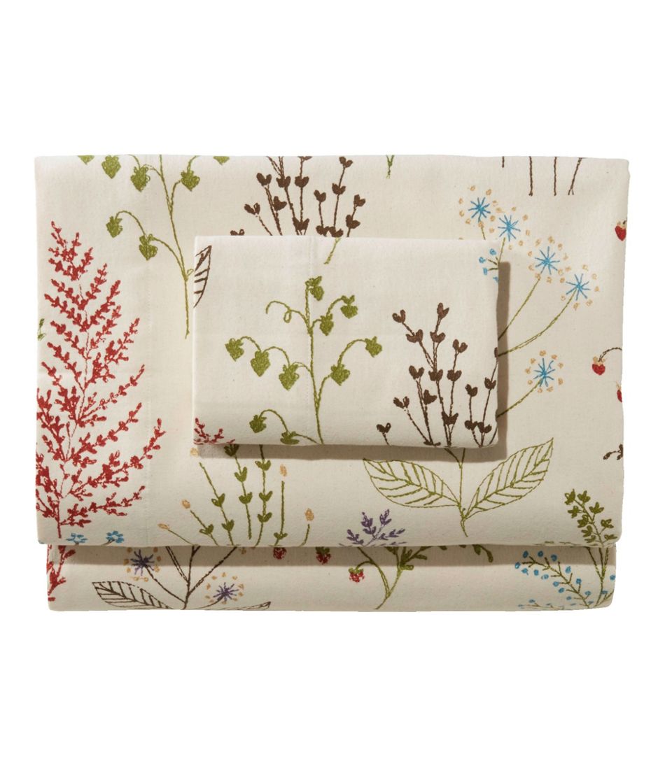 L.L.BeanBotanical Floral Flannel Sheet Collection
